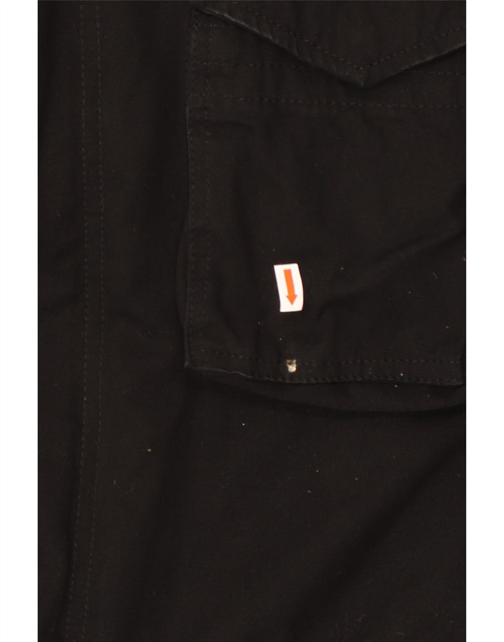 BRANDIT muška grafička vojna jakna s kapuljačom UK 40 velika crna poliester