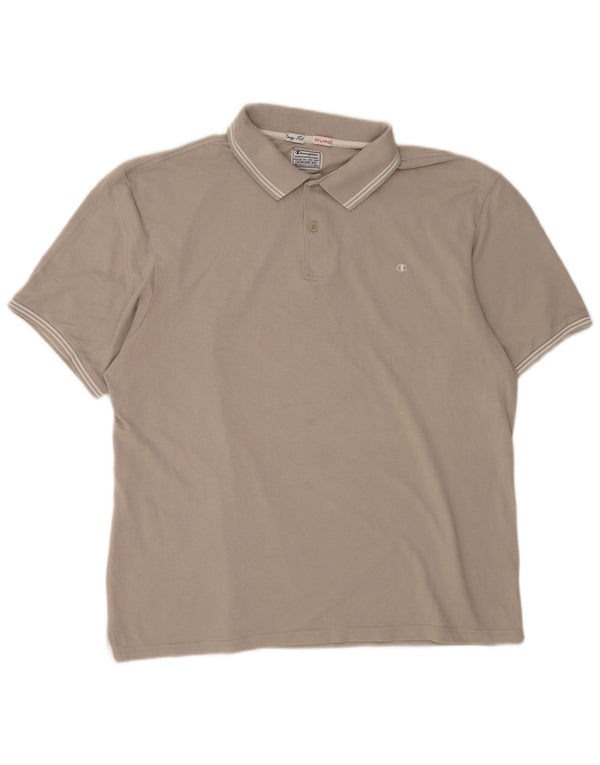 Champion muška polo majica Easy Fit 3XL sivi pamuk