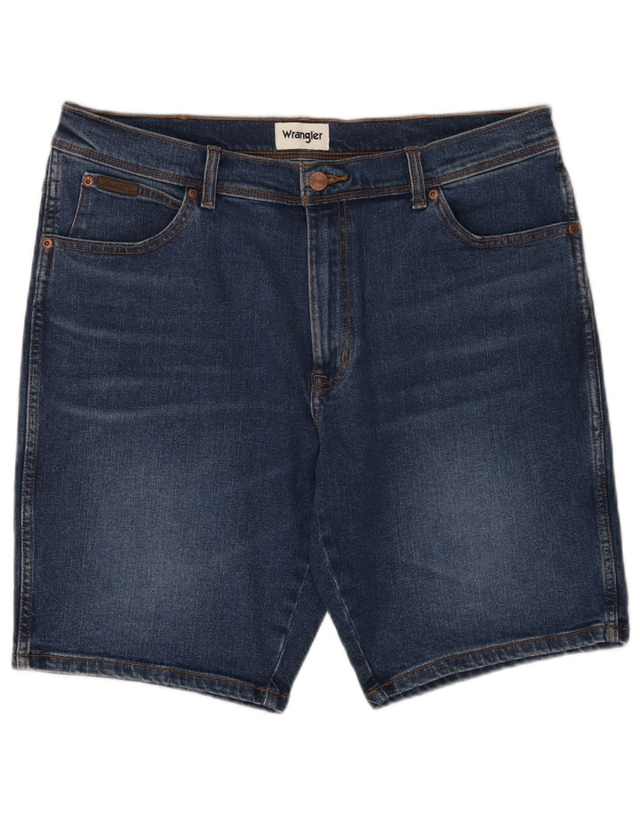 Wrangler muške traper kratke hlače W36 veliki tamnoplavi pamuk