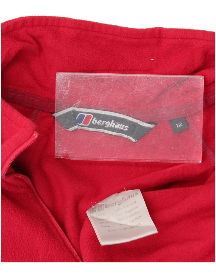BERGHAUS Ženski džemper od flisa s patentnim izrezom UK 12 Srednje ružičasti poliester