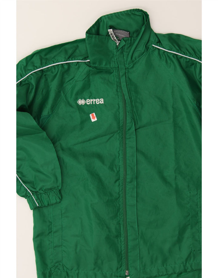 ERREA Girls Tracksuit Top Jacket 13-14 Years Green Polyester Vintage Errea and Second-Hand Errea from Messina Hembry 
