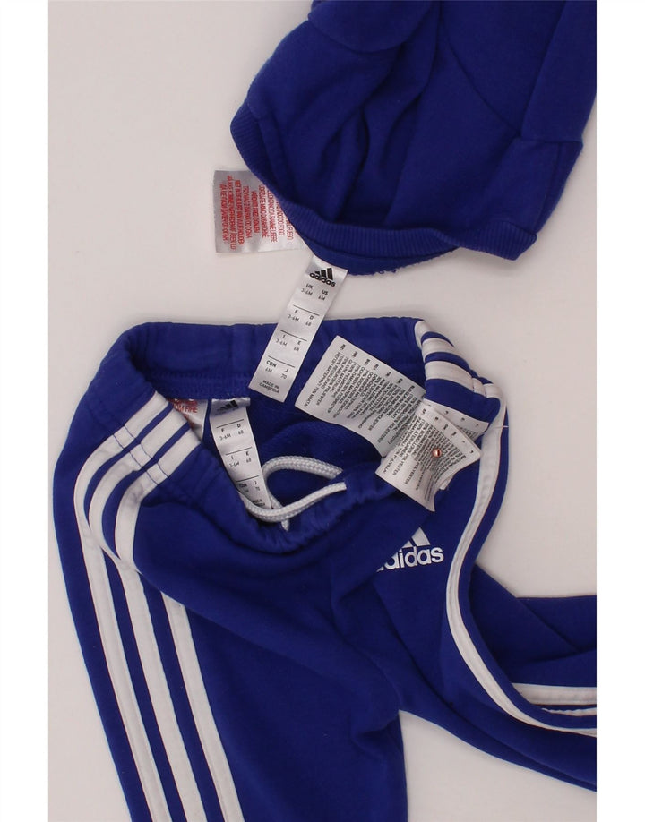ADIDAS Baby Boys Graphic Puna trenirka 3-6 mjeseci, plavi pamuk