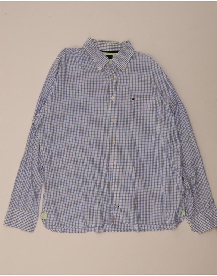 Tommy Hilfiger muška košulja 2XL plavi karirani pamuk