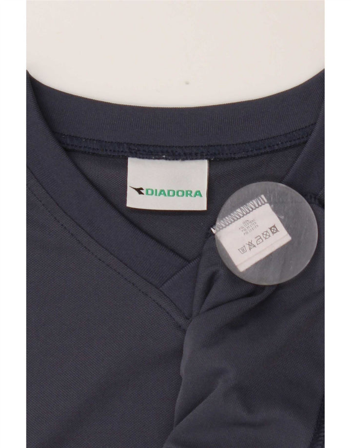 Diadora muška majica kratkih rukava Medium tamnoplavi poliester