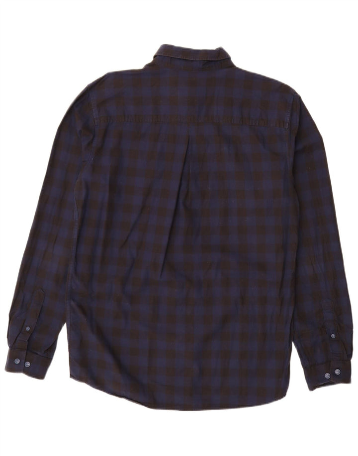 JACK & JONES Muška uska košulja, veliki crni pamuk od ginghama