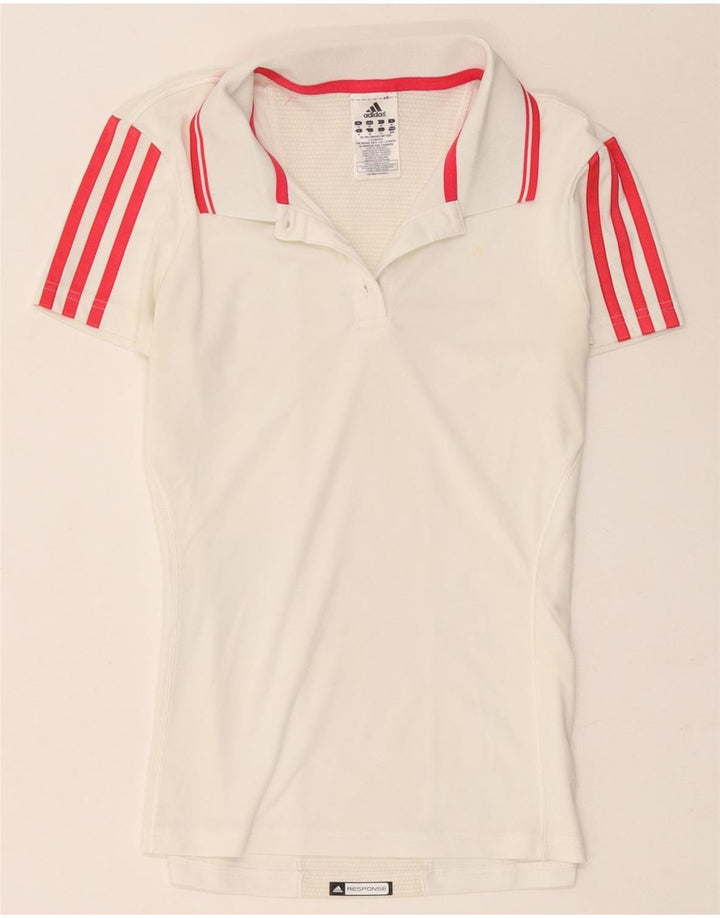 Adidas ženska polo majica Climacool UK 14 srednji bijeli poliester