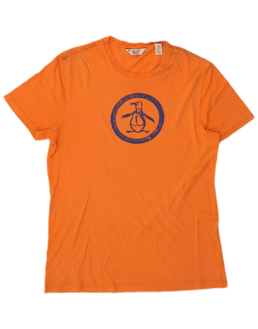 Muška majica kratkih rukava Penguin Graphic T-Shirt Srednje narančasti pamuk