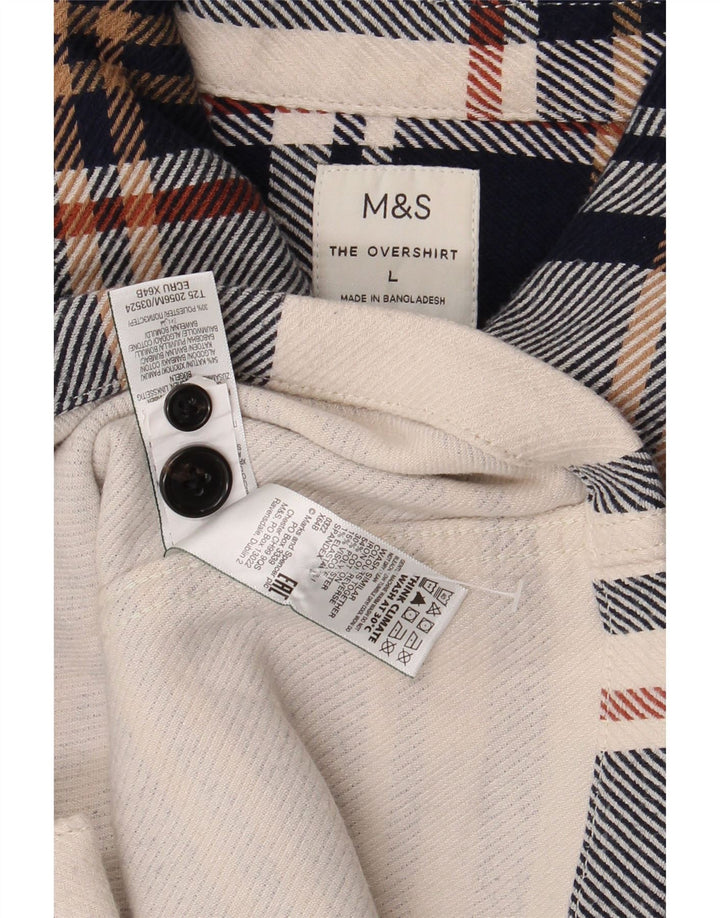 Marks & Spencer muška majica s flanelskom majicom, velika šarena karirana košulja