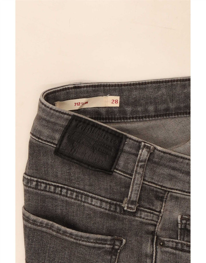 Levi's ženske 712 uske traperice W28 L26 sive