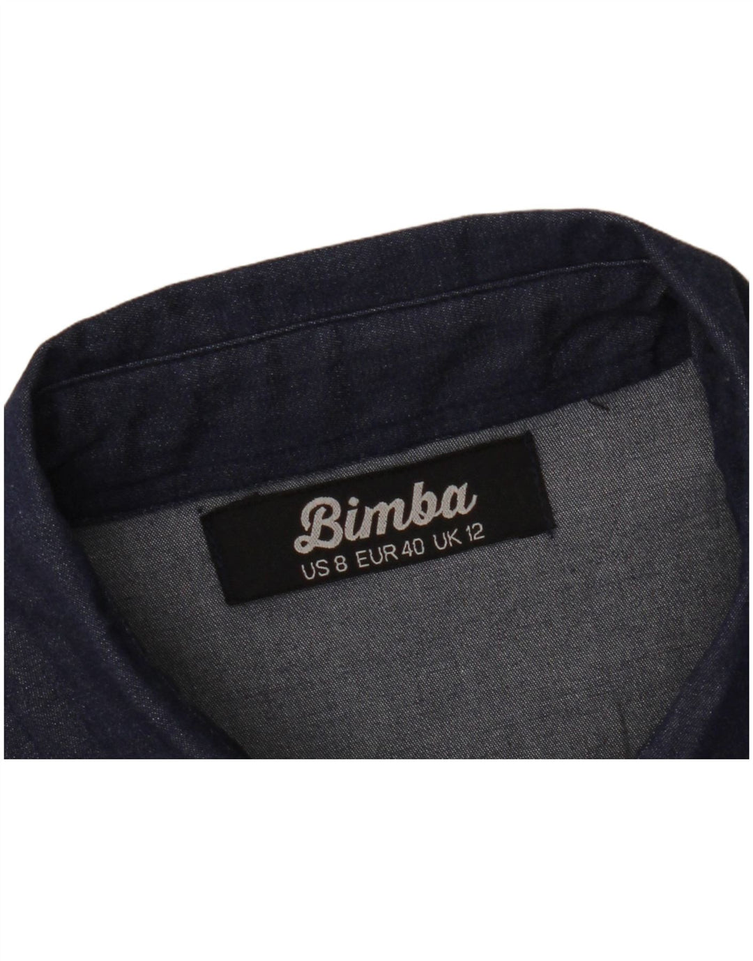 VINTAGE ženska traper haljina bez rukava UK 12 srednje tamnoplava