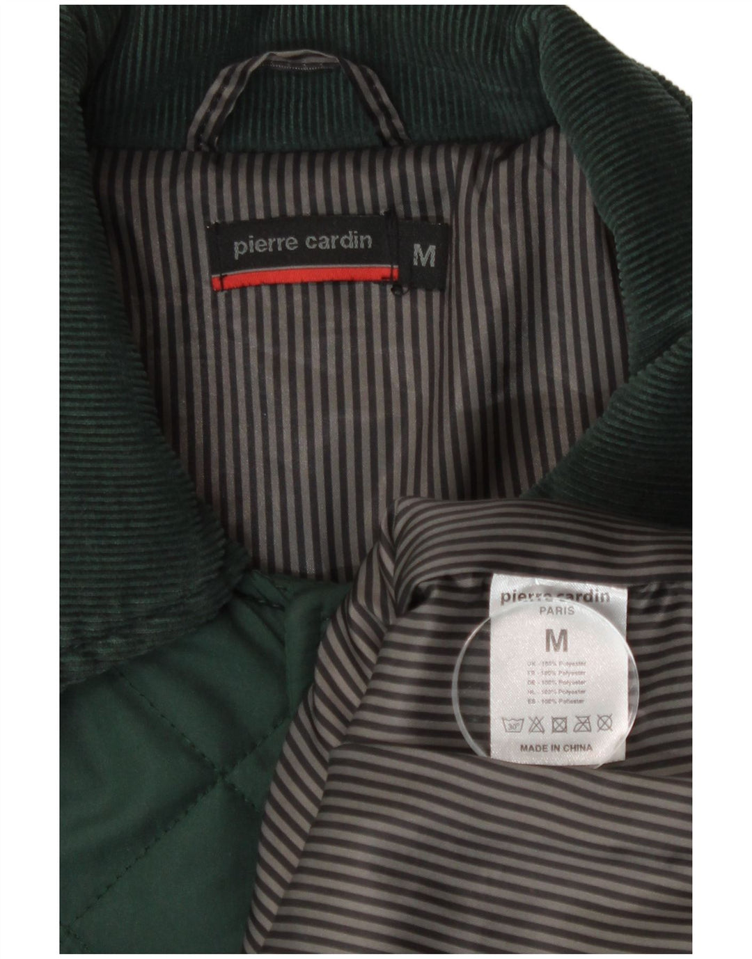 Pierre Cardin muška prošivena jakna UK 38 Srednje zeleni poliester