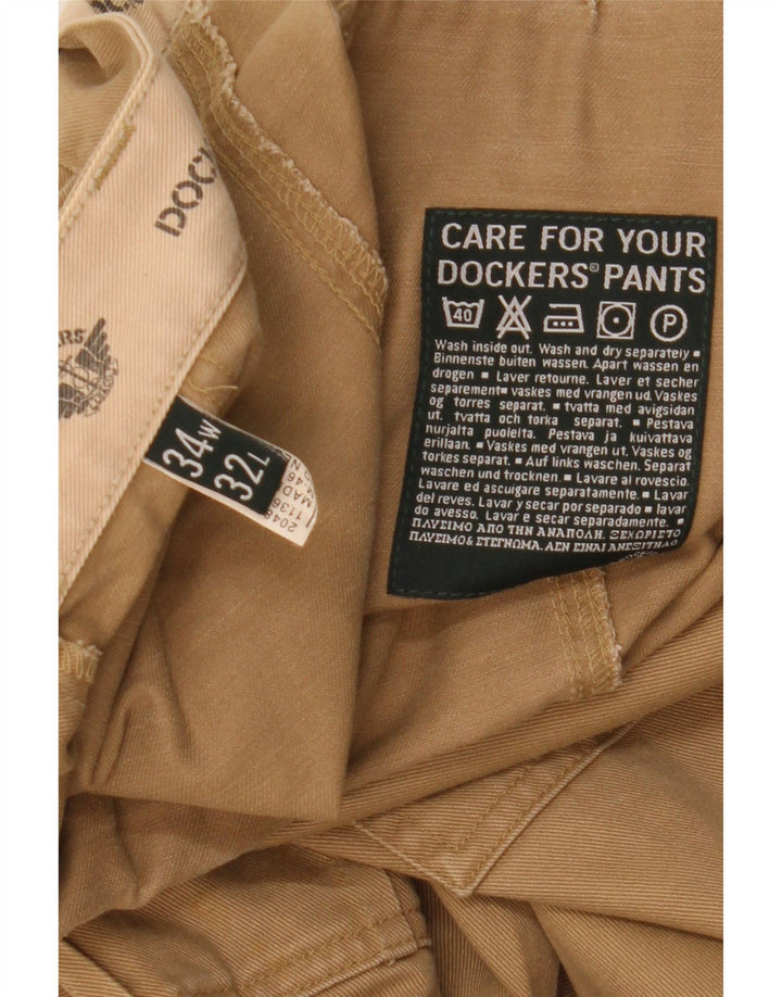 Dockers muške ravne kargo hlače W34 L32 bež