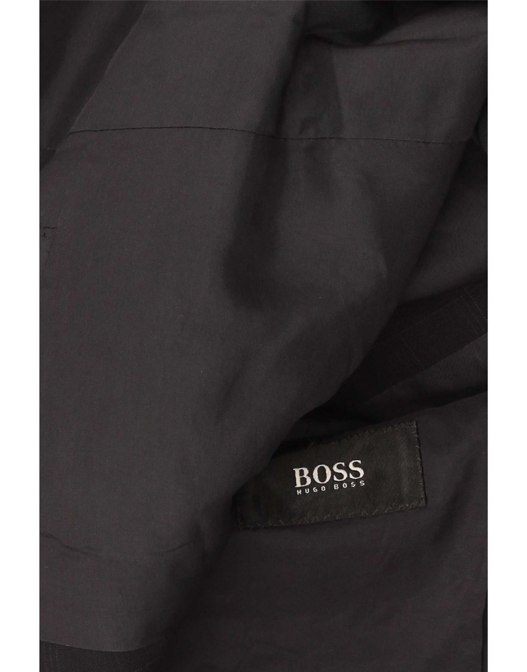 Muška jakna Hugo Boss s 3 gumba, UK 38 srednje tamnoplava karirana