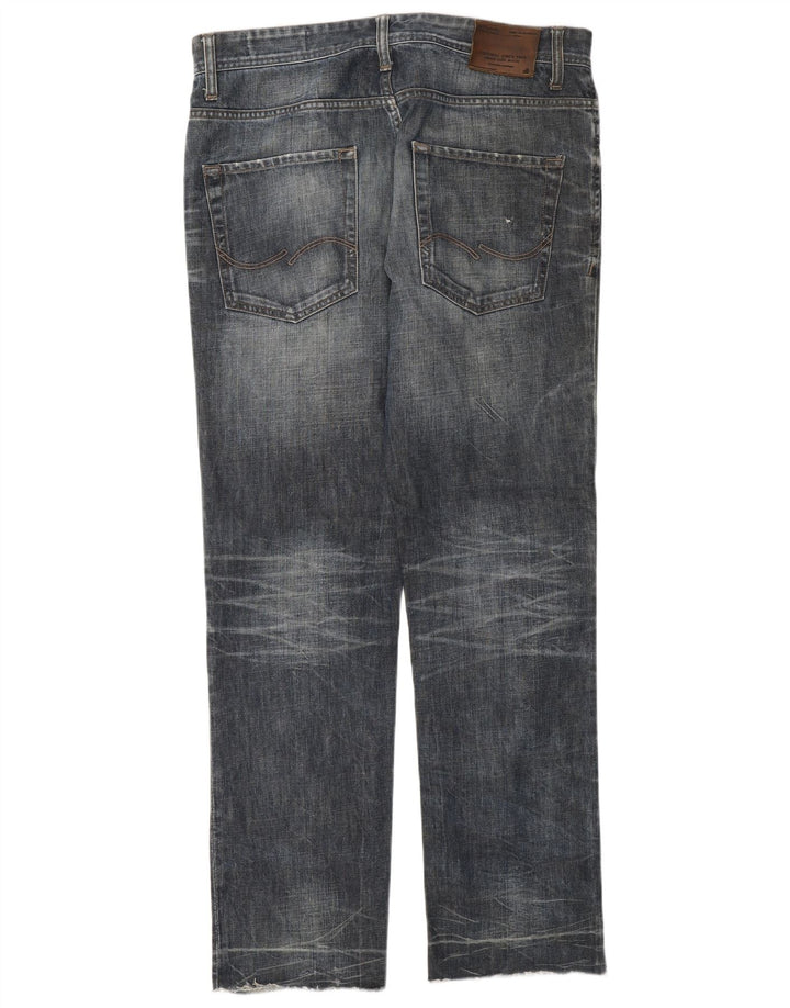 Jack & Jones muške ravne traperice W34 L31 tamnoplave