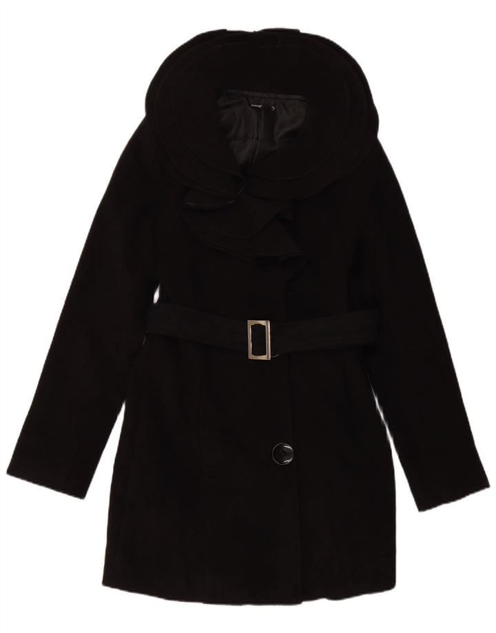 SASCH ženski kaput UK 12 srednje crni poliester