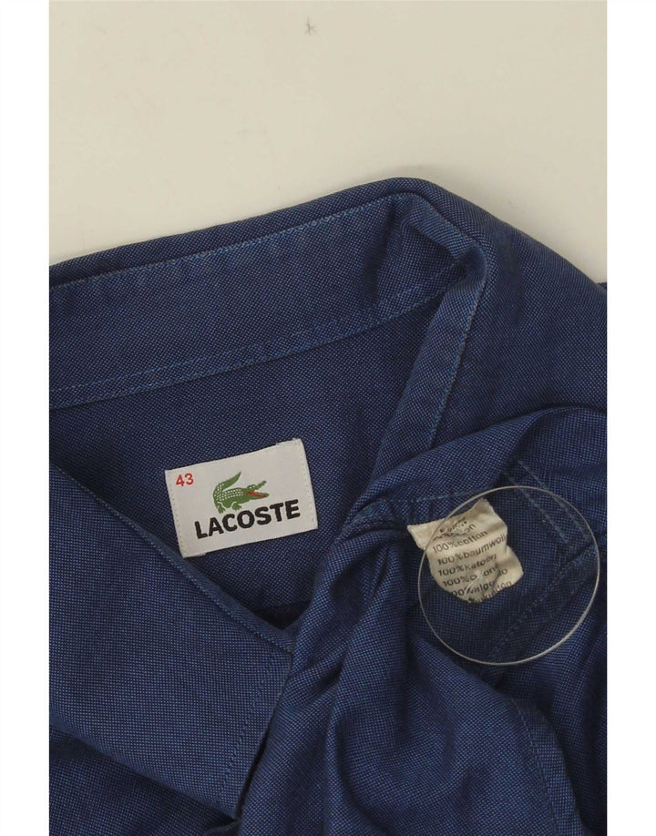 Lacoste muška košulja veličina 43 veliki plavi pamuk