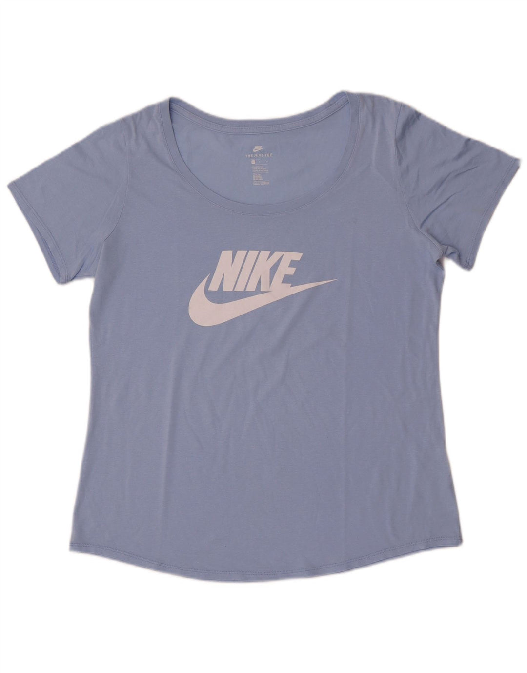 Nike ženska majica kratkih rukava atletskog kroja UK 16 veliki plavi poliester