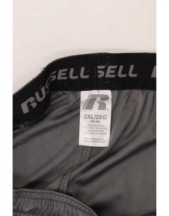 RUSSELL ATHLETIC Muške sportske kratke hlače 2XL Sivi Colourblock Poliester