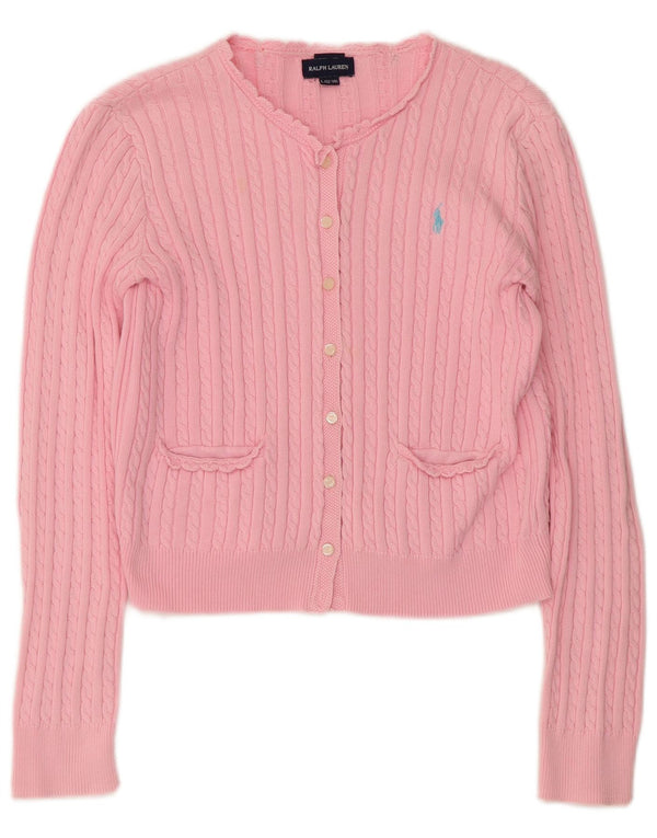 Pulover Ralph Lauren za djevojčice, veliki ružičasti pamuk, 12-13 godina