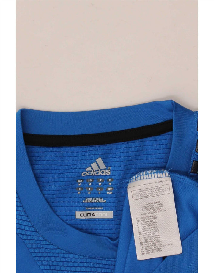 Adidas muška Climacool majica kratkih rukava Srednje plava poliesterska boja
