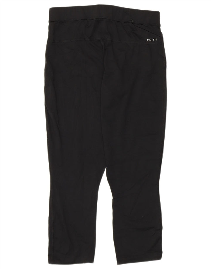 Nike Ženske Dri Fit Crop Leggings UK 12 Srednji crni poliester
