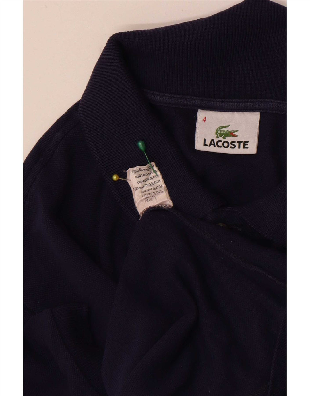 Lacoste muška polo majica veličine 4, srednje tamnoplavi pamuk