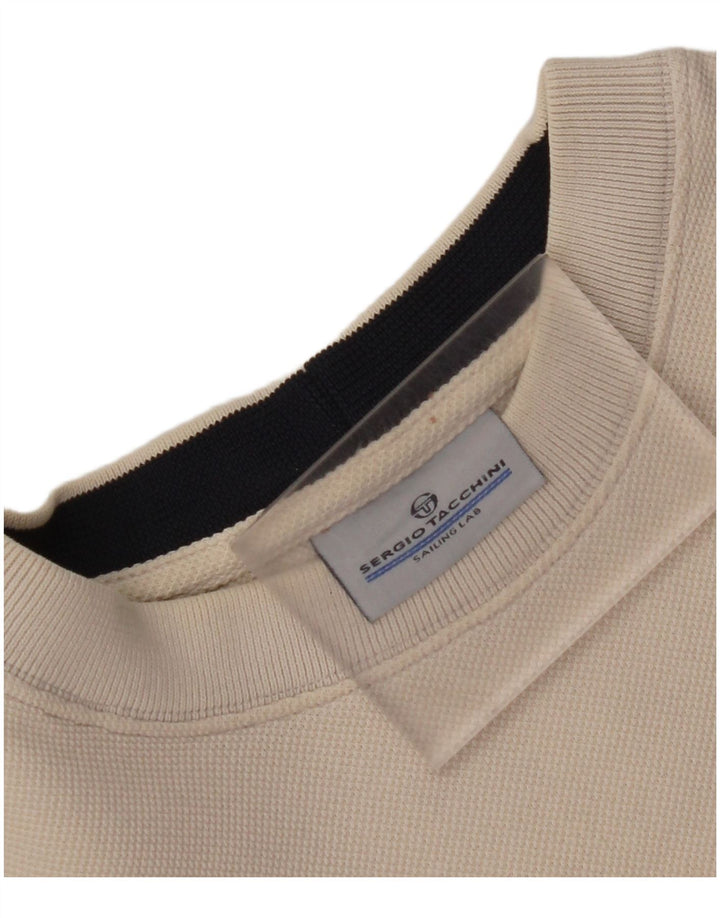 SERGIO TACCHINI Ženski džemper s trenirkom s motivima UK 18 XL Off White