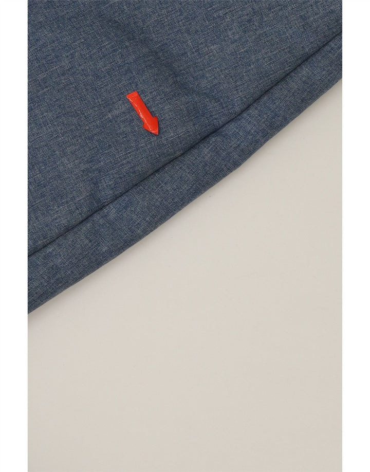 SUPERDRY Womens Graphic Hooded Windbreaker Jacket UK 10 Small Blue Vintage Superdry and Second-Hand Superdry from Messina Hembry 