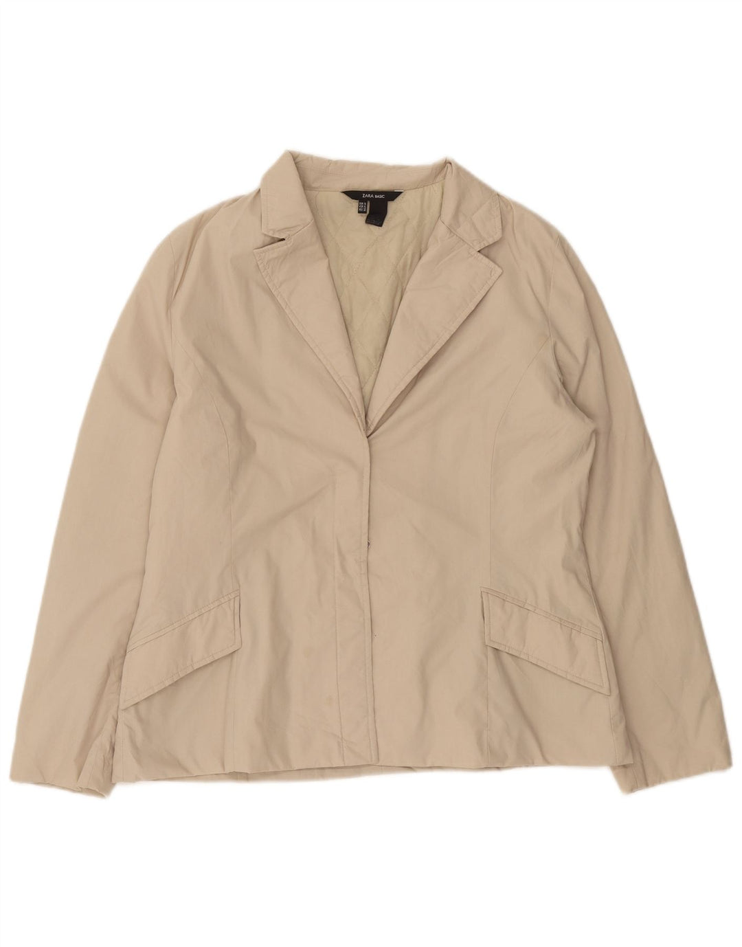 Zara ženski sako jakna UK 18 XL bež poliester