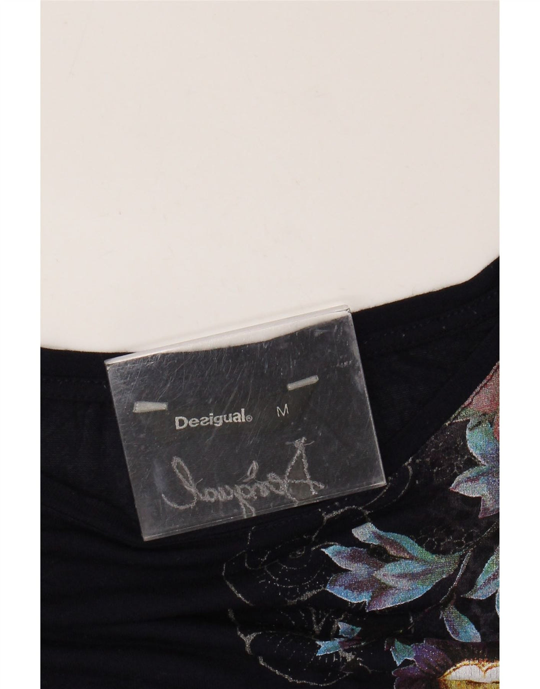 Desigualov gornji dio ženske grafičke tunike UK 14 srednje tamnoplave cvjetne boje