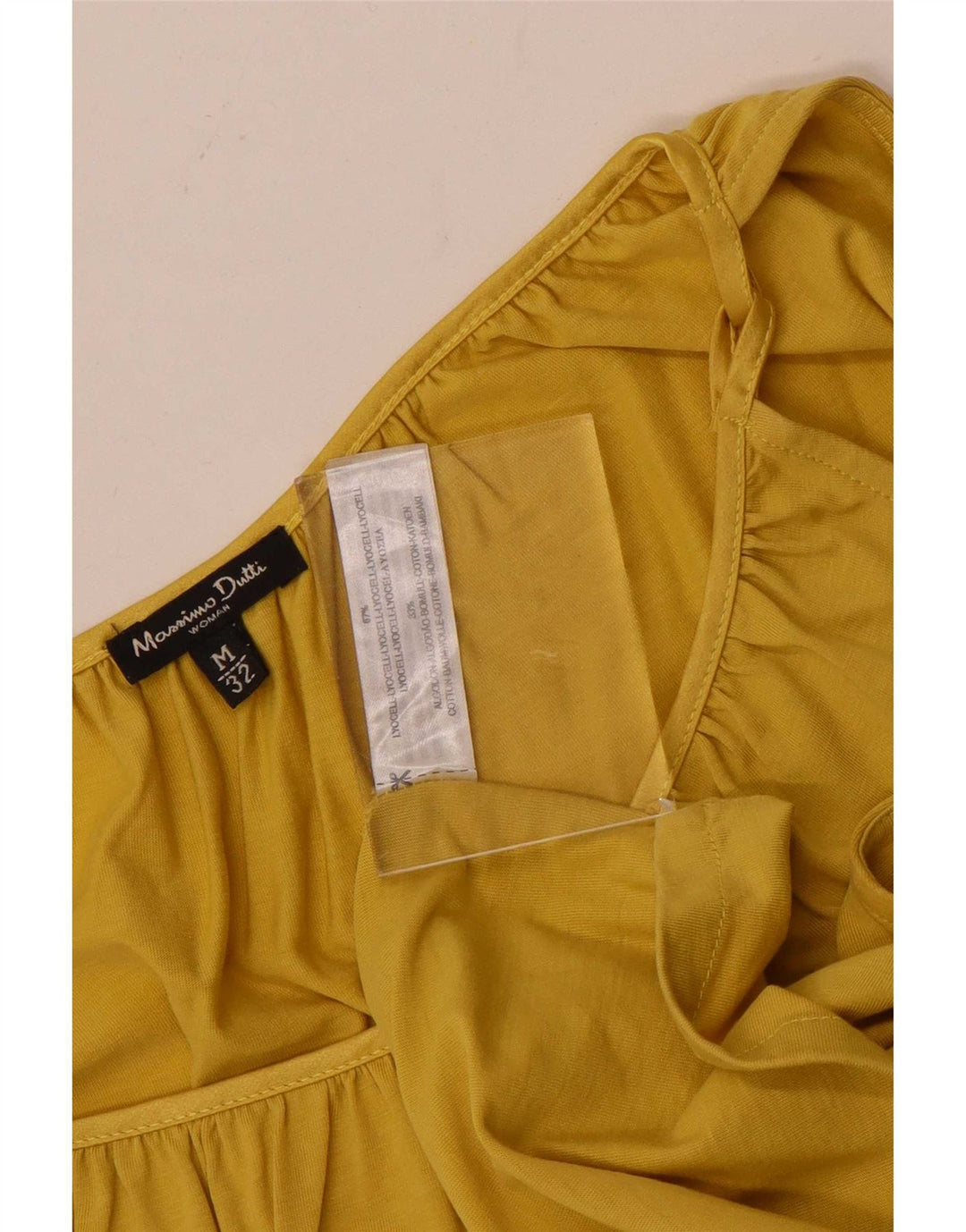 Massimo Dutti Ženski Cami Top UK 14 srednje žuti liocel