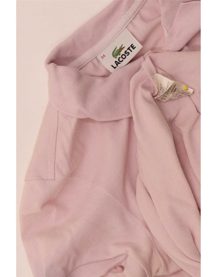 Lacoste ženska polo majica veličina 34 mala ružičasta pamuk
