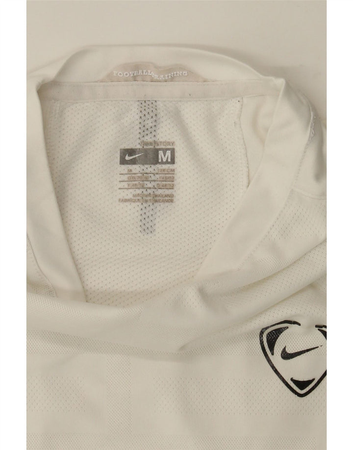 NIKE Mens T-Shirt Top UK 39/41 Medium White Colourblock Polyester Vintage Nike and Second-Hand Nike from Messina Hembry 