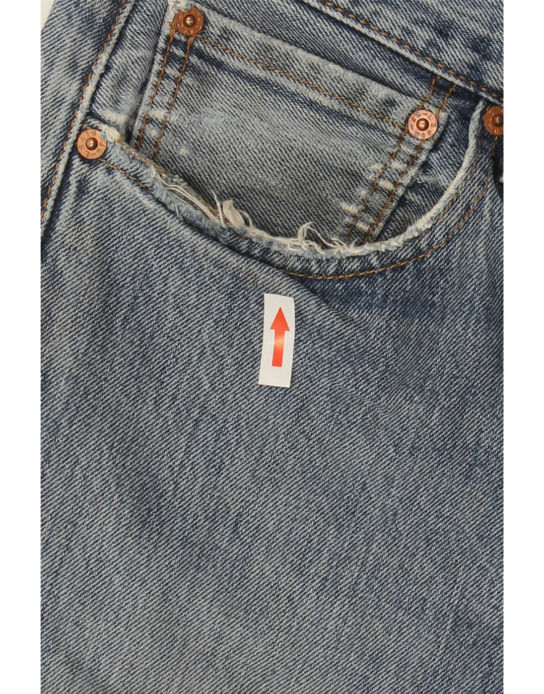Levi's muške 501 ravne ravne traperice W34 L32 plavi pamuk