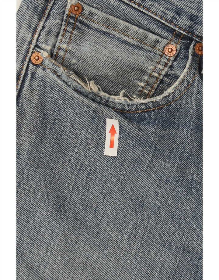Levi's muške 501 ravne ravne traperice W34 L32 plavi pamuk