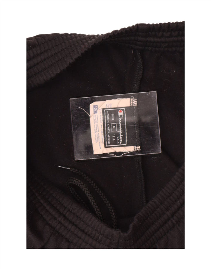 CHAMPION Mens Tracksuit Trousers Medium  Black Polyester Vintage Champion and Second-Hand Champion from Messina Hembry 