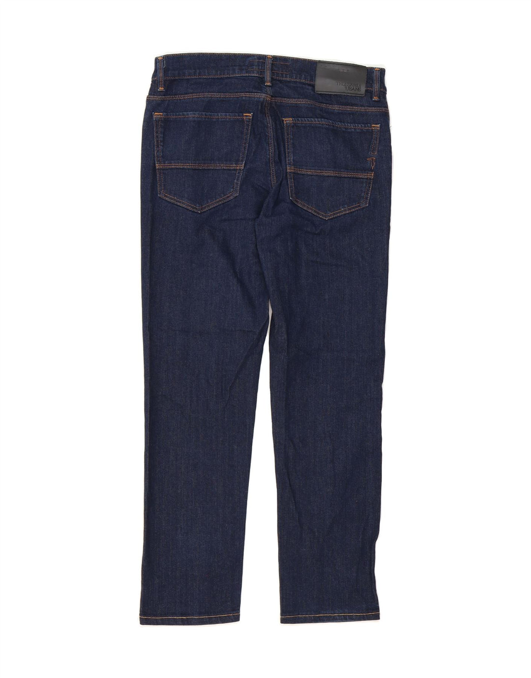 TRUSSARDI Mens Slim Jeans IT 46 Small W30 L27 Navy Blue Polyester Vintage Trussardi and Second-Hand Trussardi from Messina Hembry 