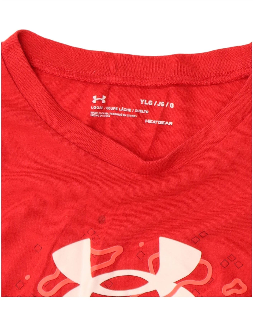 UNDER ARMOUR Boys Heat Gear majica kratkih rukava s grafičkim motivima 11-12 godina velika crvena