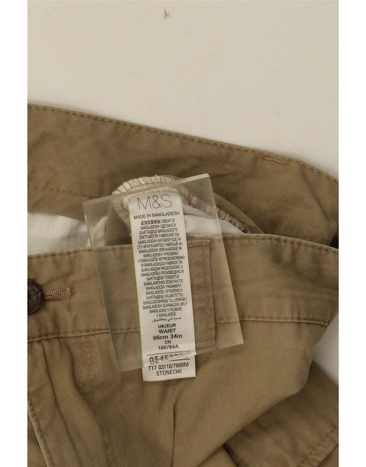 Marks & Spencer muške kargo kratke hlače W34 velike, bež pamuk