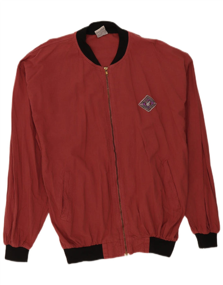 Vintage muška bomber jakna širokog kroja IT 48/50 srednje crvene boje