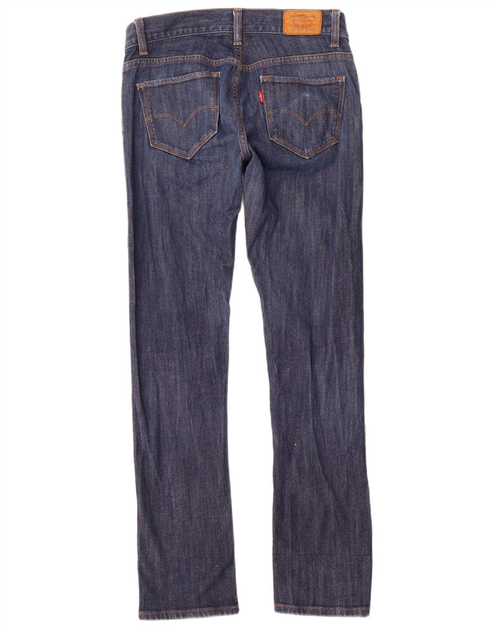 Levi's ženske nagnute ravne traperice US 4 male W27 L30 plavi pamuk