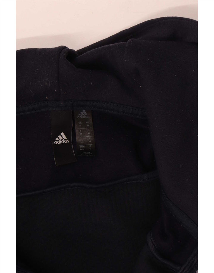 Adidas muški pulover s kapuljačom na patentni zatvarač srednje tamnoplave boje od poliestera