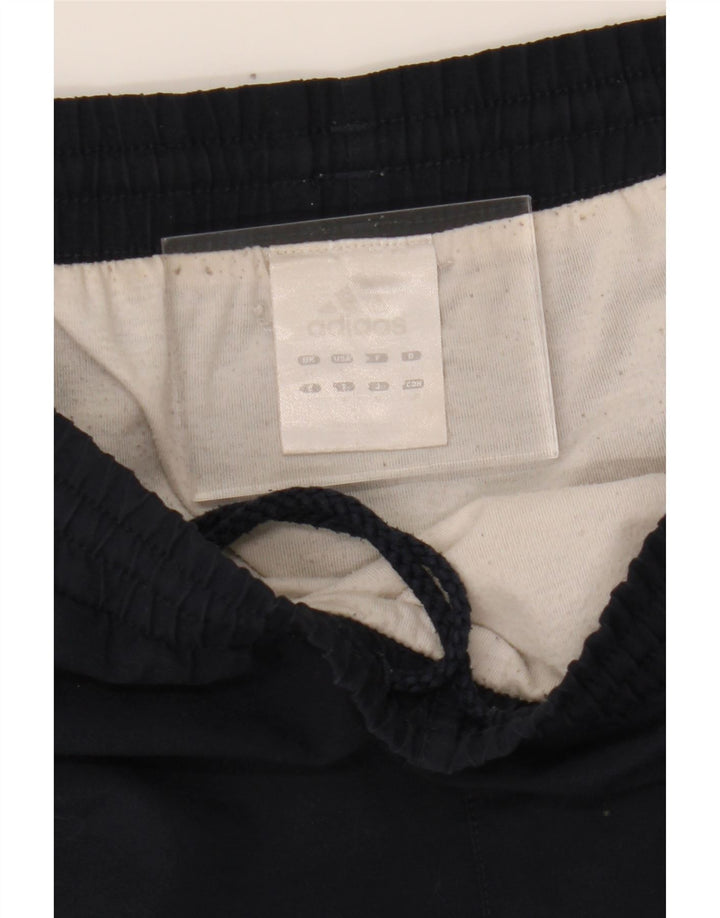 ADIDAS Womens Sport Shorts UK 12 Medium Navy Blue Vintage Adidas and Second-Hand Adidas from Messina Hembry 