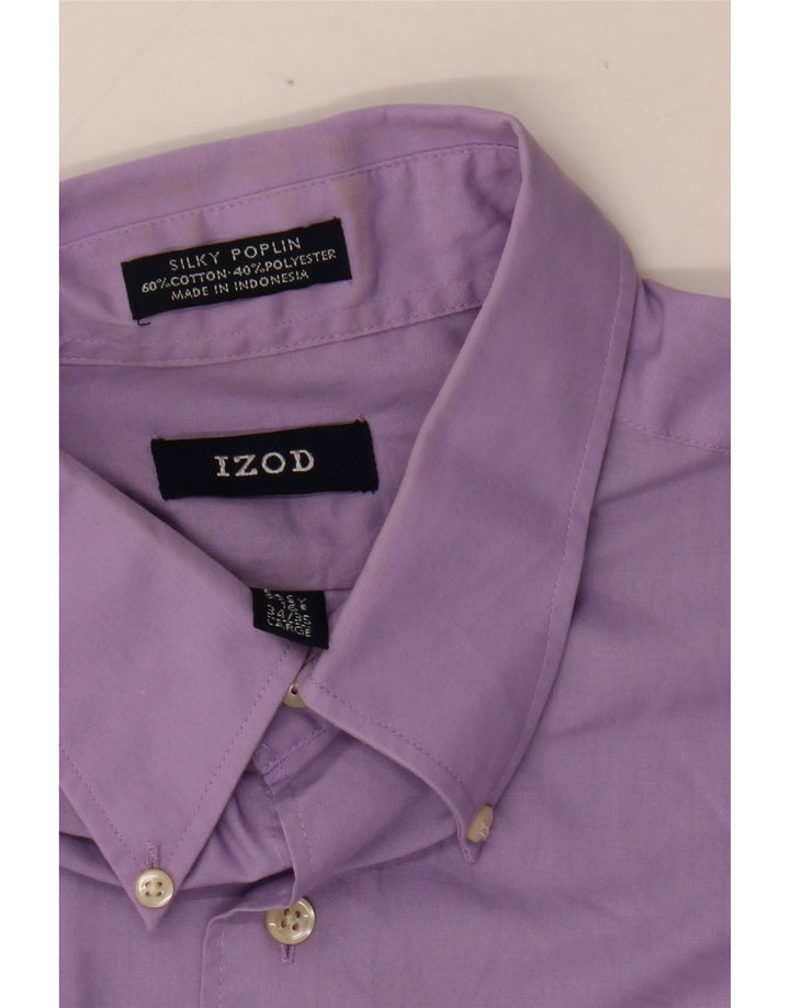 IZOD muška košulja veličina 16 veliki ljubičasti pamuk