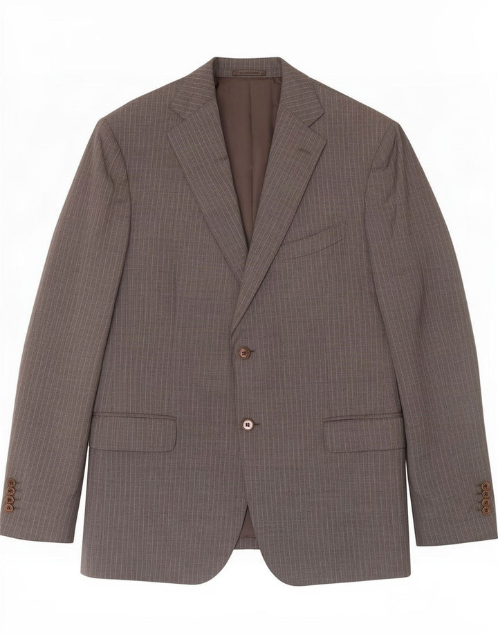 Massimo Dutti muška jakna sa 2 gumba EU 58 2XL siva vunena prugasta jakna