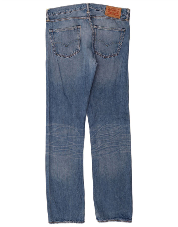 Levi's muške 504 ravne traperice W32 L34 plavi pamuk