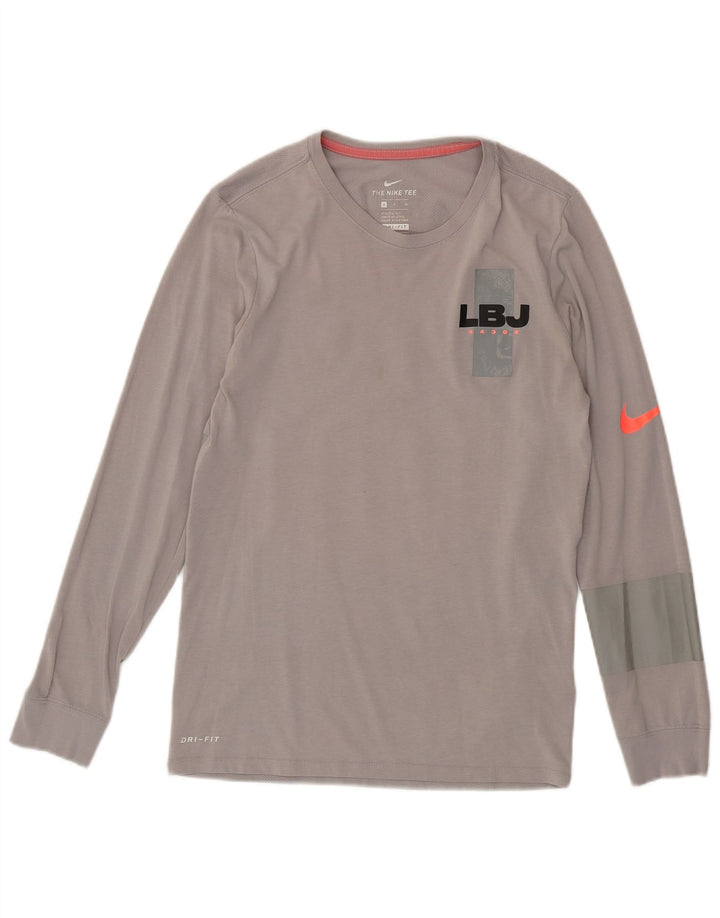 Nike muška Dri Fit majica s dugim rukavima, mali sivi pamuk