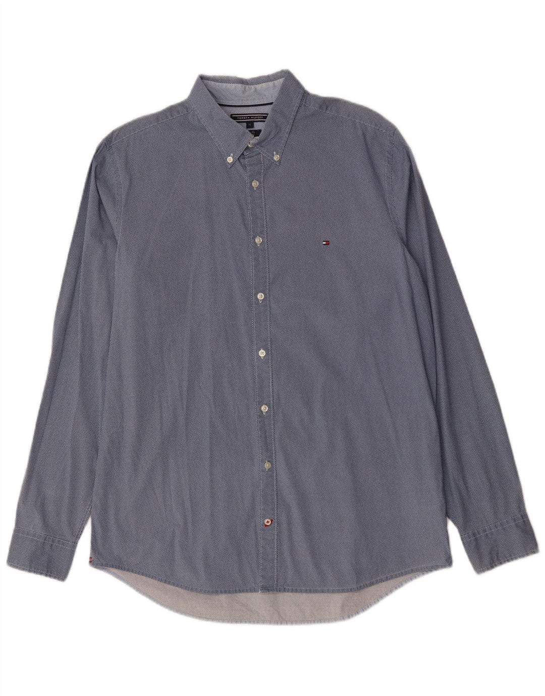 Tommy Hilfiger muška uska košulja XL, pamuk na plave točke