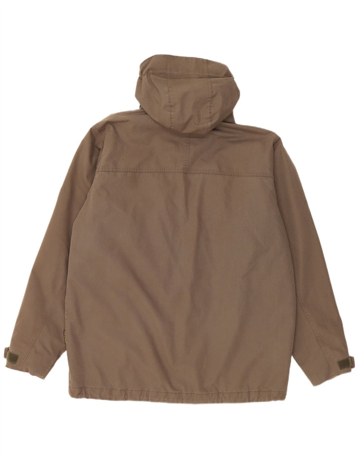 Jack Wolfskin muška vjetrovka s kapuljačom UK 40 veliki smeđi poliester