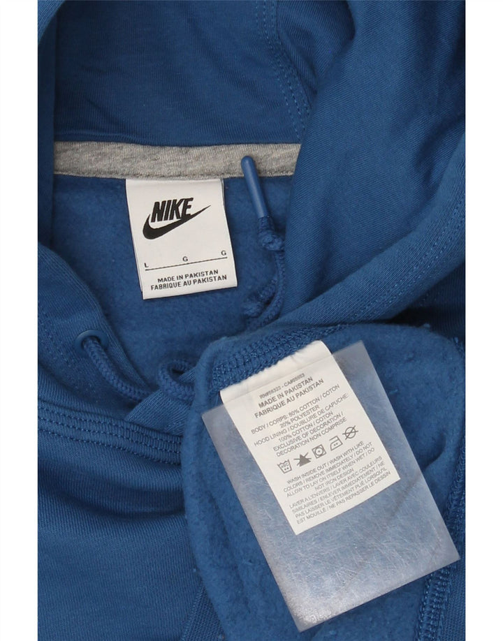 Nike muška majica s kapuljačom, veliki plavi pamuk